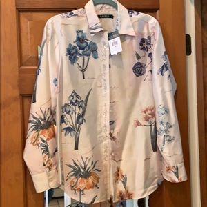 Long sleeve button down blouse